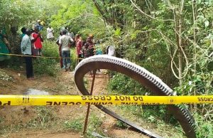 Over 1,000 pounds of space debris reportedly crashes into a Kenyan village.